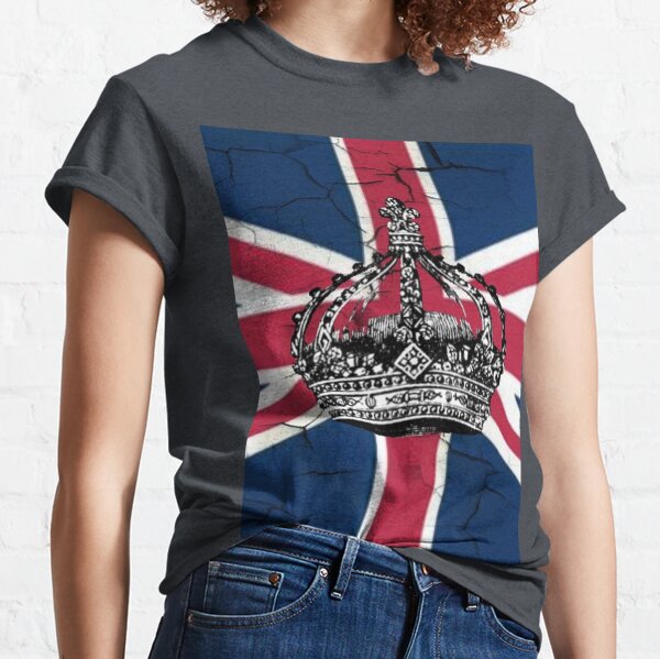 Queen Ladies Burn Out T-Shirt: Vintage Union Jack by Queen