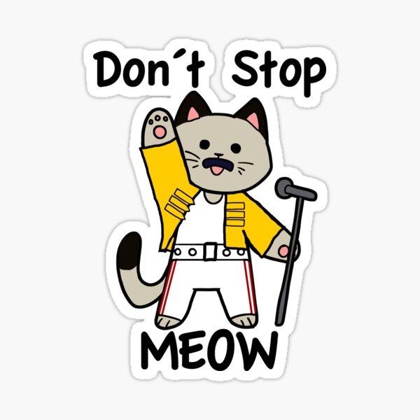 Don´t Stop Meow Sticker