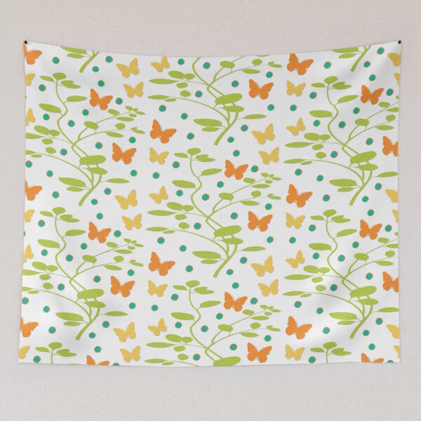 Item preview, Butterflies, Flowers, and Leafy Stems designed and sold by sweetpea73.