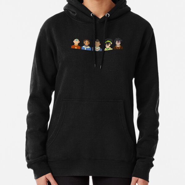 Avatar the Last Airbender Trixelart group Pullover Hoodie