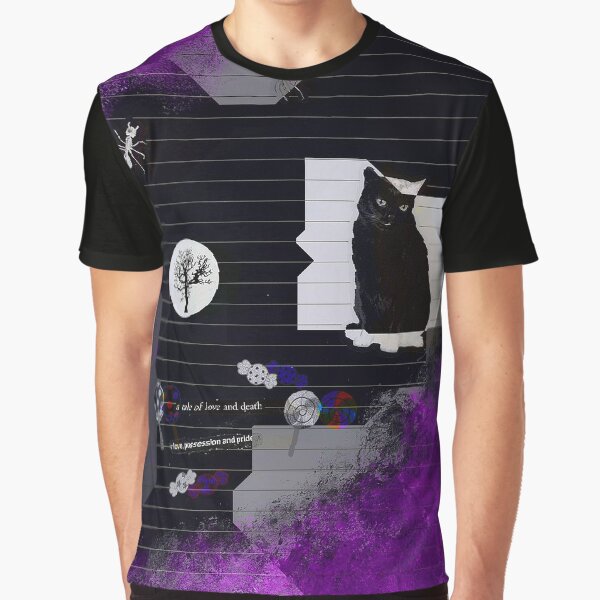 Vista previa del artículo con la obra «Gato morado», diseñado y vendido por banozac.