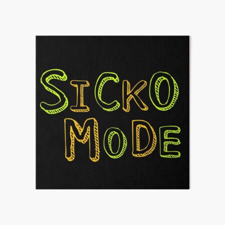 Sickomode Art Board Prints Redbubble - sicko mode roblox id loud