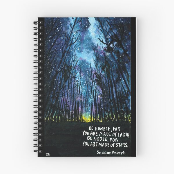 Item preview, Be Noble for You are made of Stars - Serbian Proverb in watercolor designed and sold by Kelly Roy.