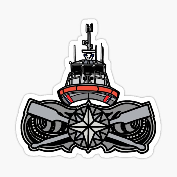 Item preview, Coast Guard 45 R-BM Coxswain Head-On designed and sold by AlwaysReadyCltv.