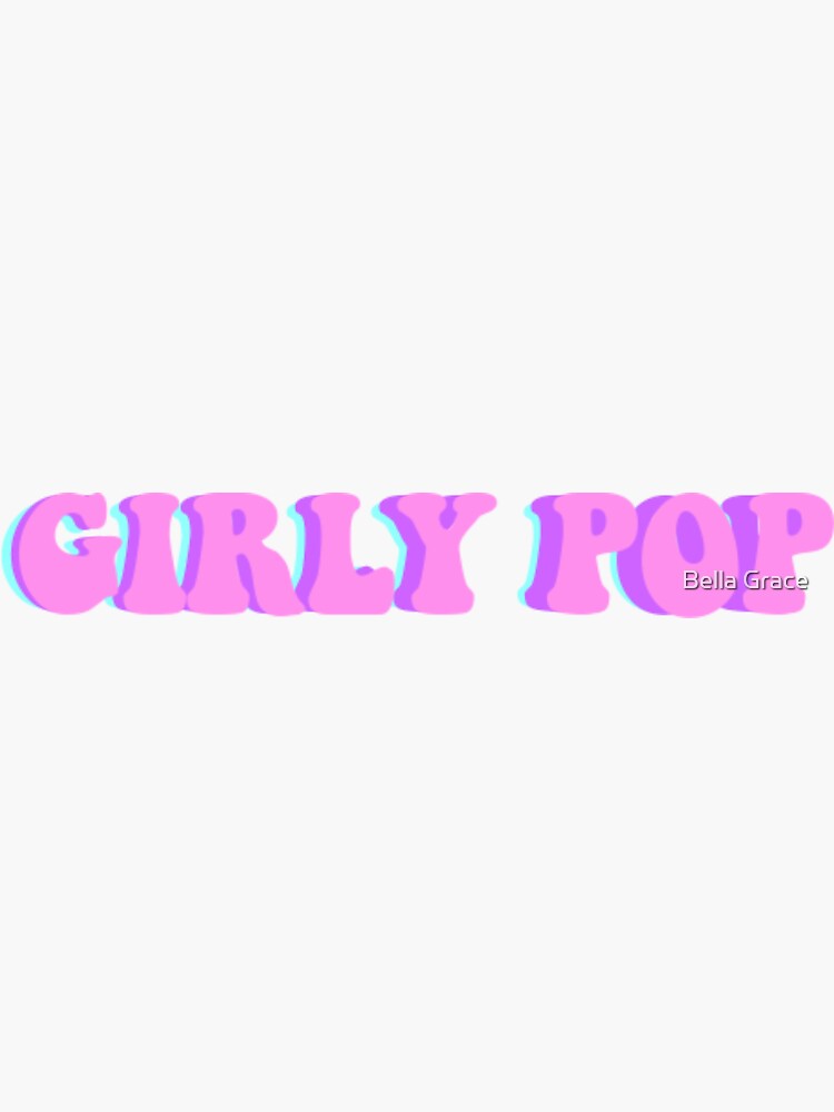 “girly pop multicolor” Sticker for Sale by Makewayfortay | Redbubble