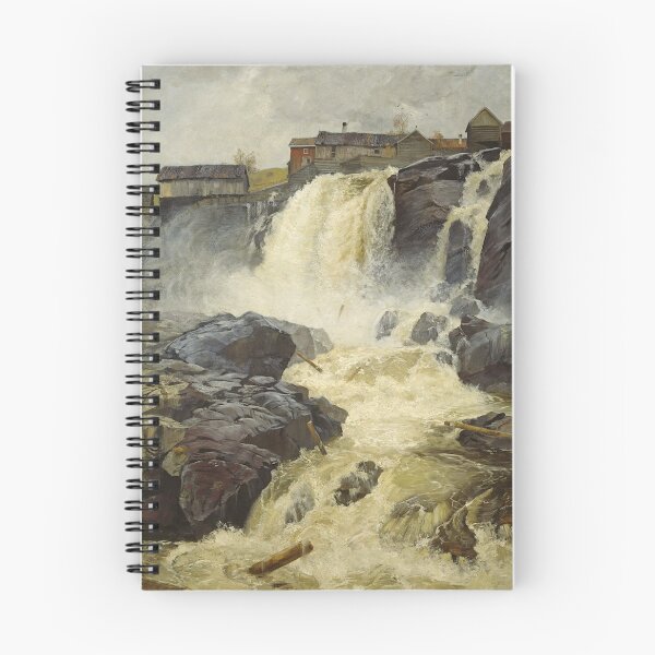 Item preview, Haugfossen Waterfall - Frits Thaulow - 1883 designed and sold by ArtExpression.