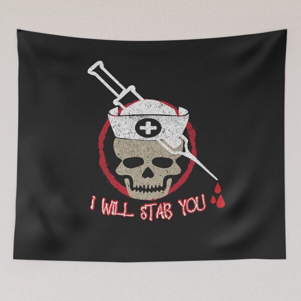 Item preview, Nurse Skull I Will Stab You designed and sold by tarek25.