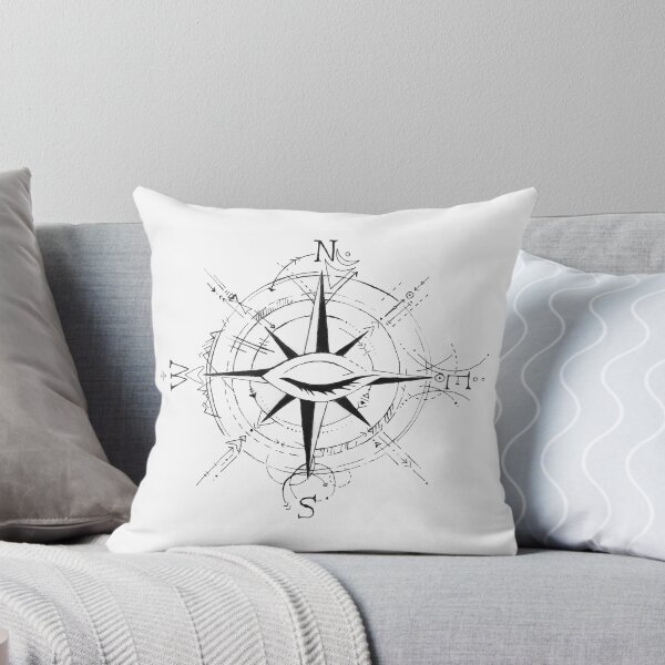 Spirit Compass Throw Pillow