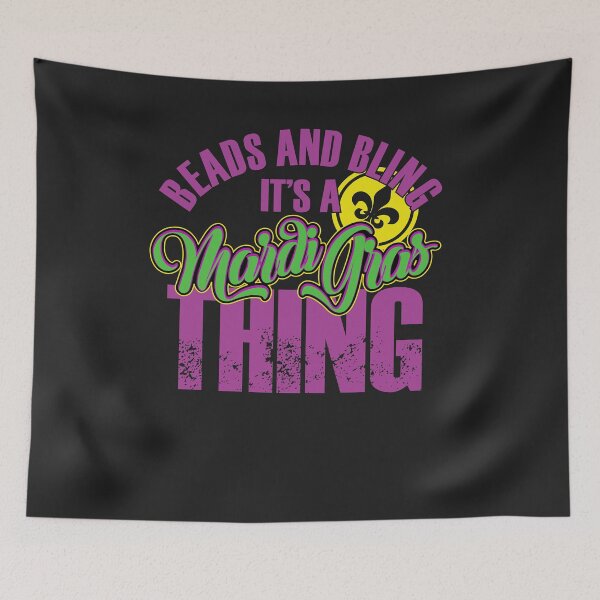 Item preview, Beads and Bling Its a Mardi Gras Thing Fat Tuesday designed and sold by hadleydesigns.