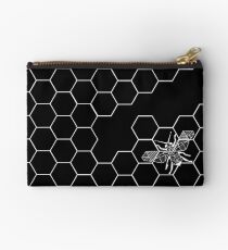 Beehive and Bee Black Studio Pouch