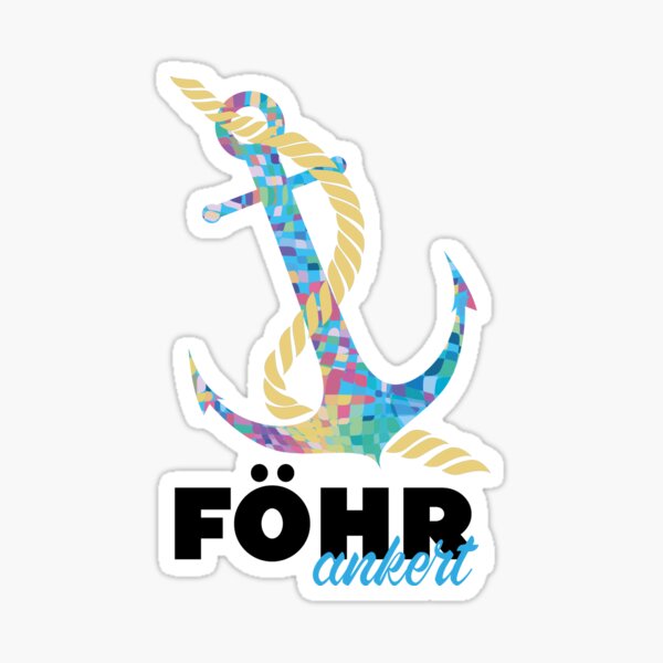Foehr anchors North Sea Sticker