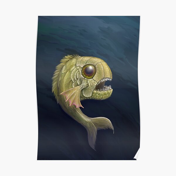 Hairy Fish Critter Poster