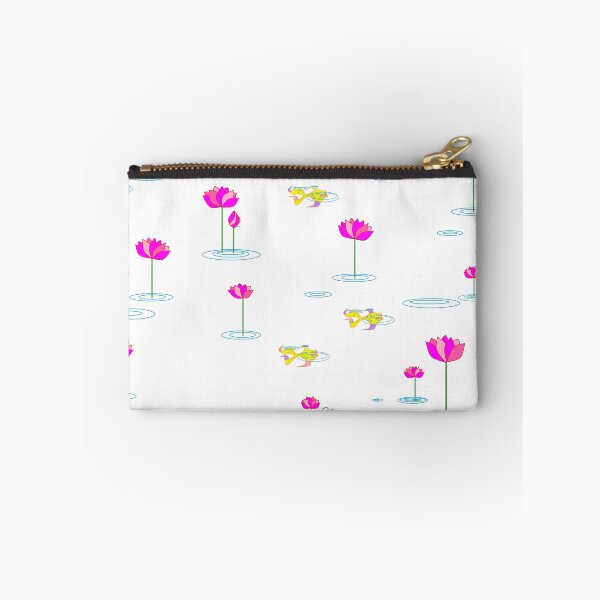 Item preview, Pink Water Lilies with Gold Fish designed and sold by judy snyder.