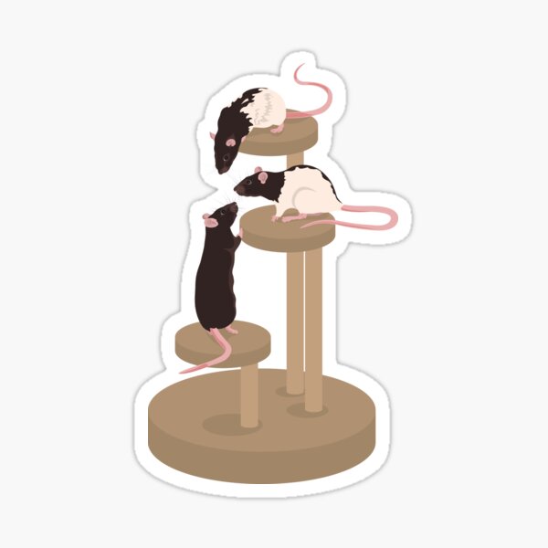 Climbing Ratties Sticker