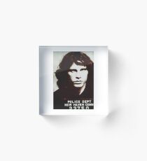 Jim Morrison Mug Shot Acrylic Block
