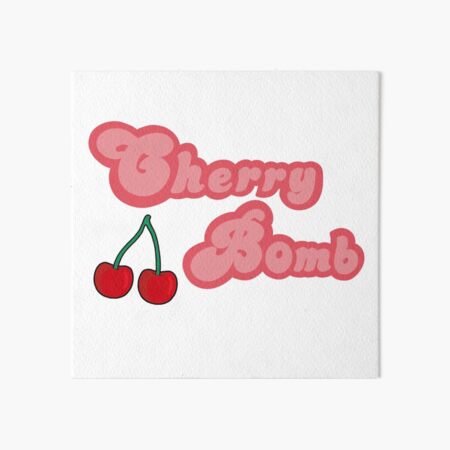 The Bomb Song Wall Art Redbubble - cherry bomb roblox song codes