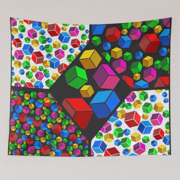 Item preview, Composition of colored cubes designed and sold by interocitore.