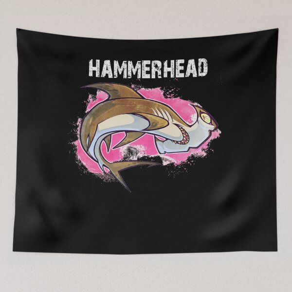Artikelvorschau, Hammerhai - Hammerhai Hai Shirt - Hammerhai Hai Malerei - Hai Geschenk - Marine Biologe Geschenk entworfen und verkauft von Galvanized.