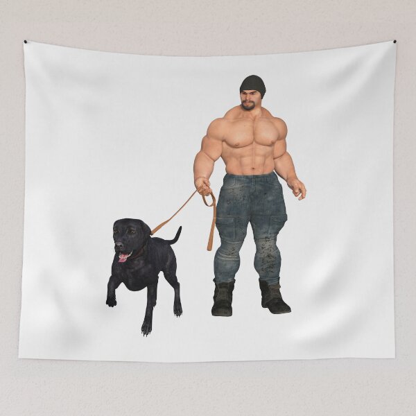 Item preview, Man with dog (17) designed and sold by 3D-Warrior.