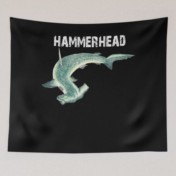 Artikelvorschau, Hammerhai - Hammerhai Hai Shirt - Hammerhai Hai Malerei - Hai Geschenk - Marine Biologe Geschenk entworfen und verkauft von Galvanized.