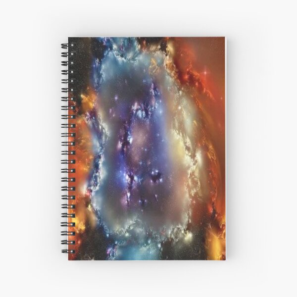 #astronomy #surreal #science #infinity #fantasy abstract space galaxy creativity strange dreaming constellation visuals natural gas sphere Spiral Notebook