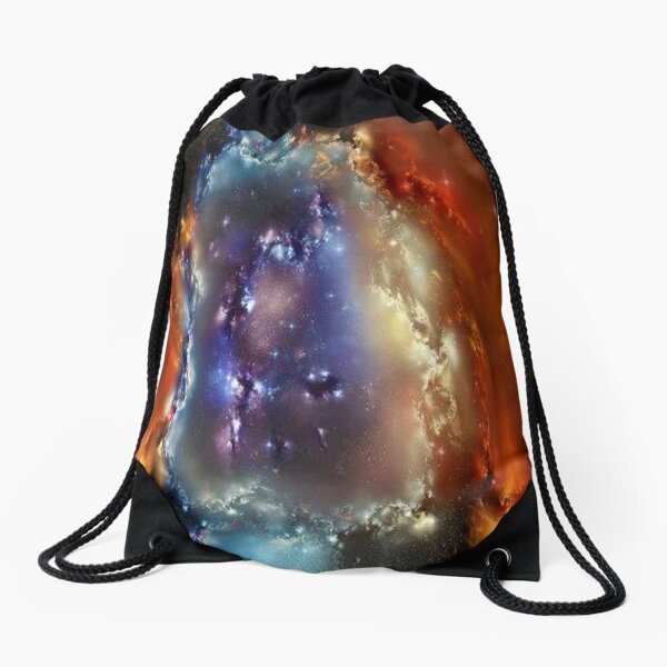 #astronomy #surreal #science #infinity #fantasy abstract space galaxy creativity strange dreaming constellation visuals natural gas sphere Drawstring Bag