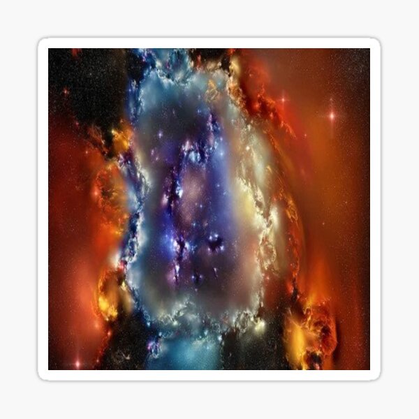 #astronomy #surreal #science #infinity #fantasy abstract space galaxy creativity strange dreaming constellation visuals natural gas sphere Sticker
