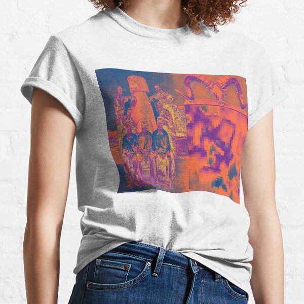 Pixel Skull Surreal Horror Classic T-Shirt