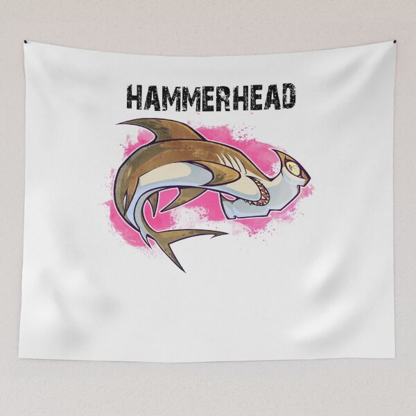 Artikelvorschau, Hammerhai - Hammerhai Hai Shirt - Hammerhai Hai Malerei - Hai Geschenk - Marine Biologe Geschenk entworfen und verkauft von Galvanized.