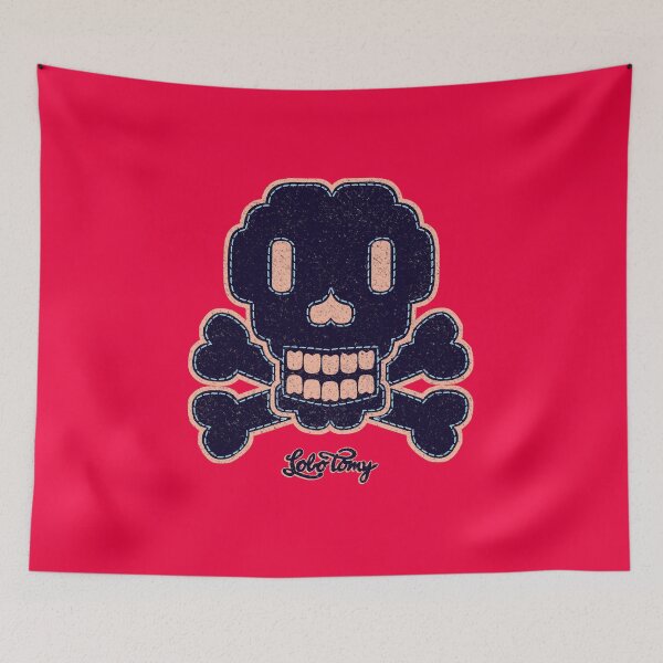 Item preview, SKULL PATCH by Lobo Tomy (navy edition) designed and sold by boozecruisecrew.