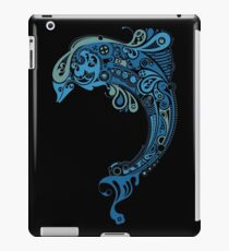 Blue dolphin - unique sea artwork iPad Case/Skin