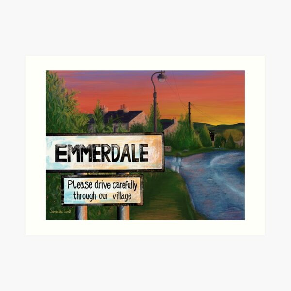 Emmerdale Sunset Art Print By Samanthagarrett Redbubble