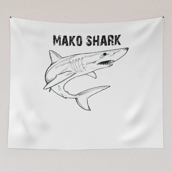 Item preview, Mako Shark - Mako Shark Shirt - Mako Shark Painting - Shark Gift - Marine Biologist Gift designed and sold by Galvanized.