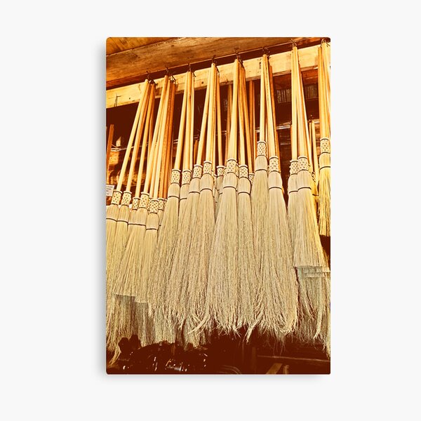 Cobwebber Corn Brooms Canvas Print