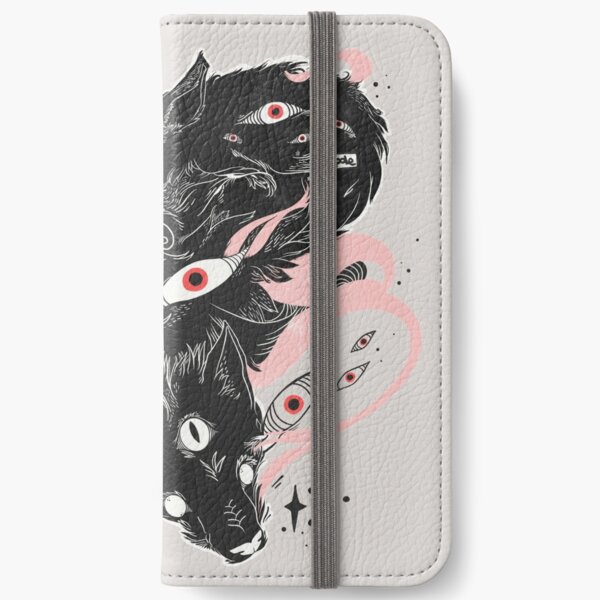 Wild Wolves With Many Eyes iPhone Wallet