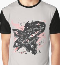 Wilde Wölfe mit vielen Augen Grafik T-Shirt