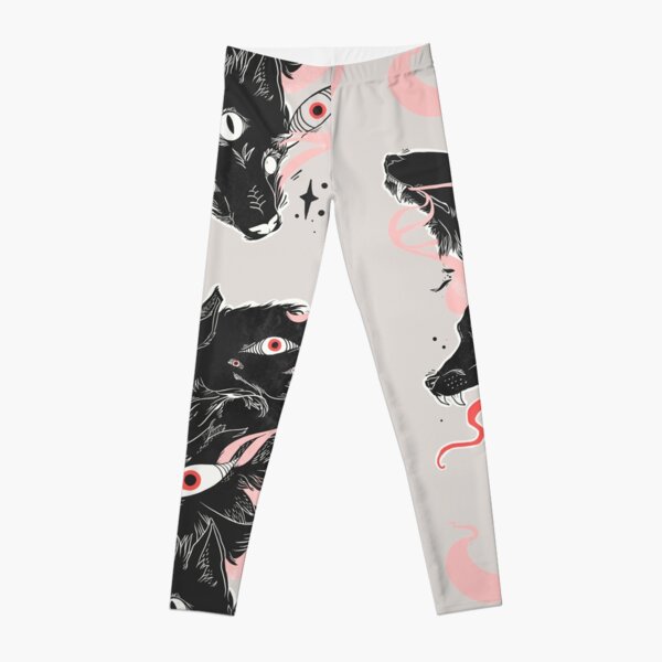 Wild Wolves With Many Eyes Leggings
