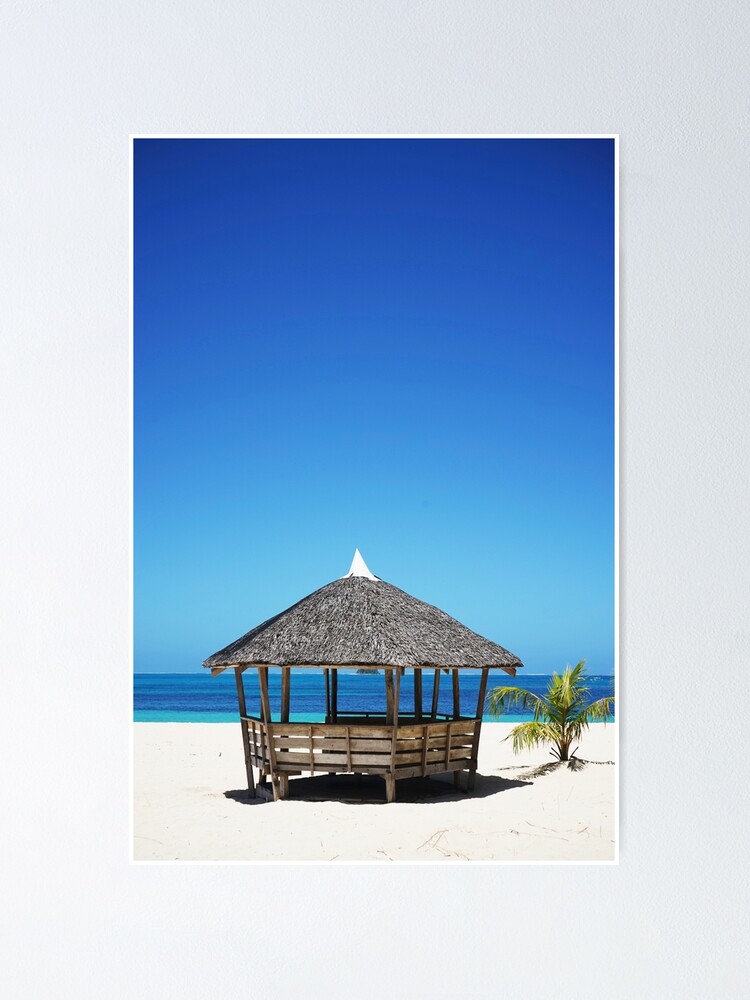 Beach Hut Poster By Tlevis Redbubble