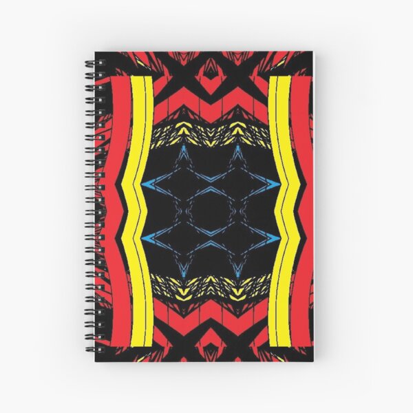 decoration, illustration, vector, pattern, ornate, design, art, element, textile, imperial, award, abstract, styles, textured, gold colored, retro style, elegance, classical style, square Spiral Notebook