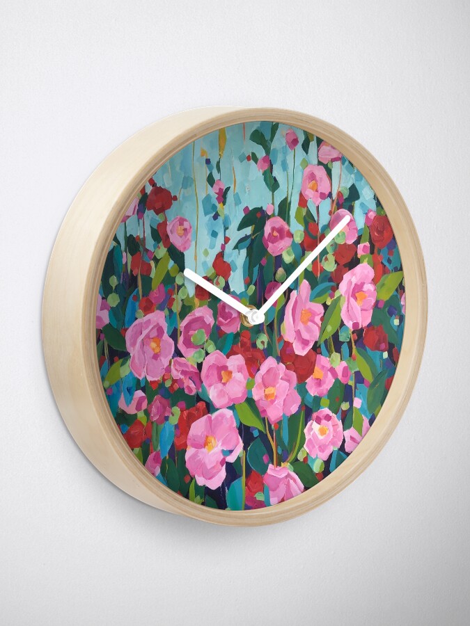 Alternate view of Camellias for Samantha Clock