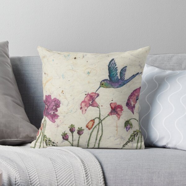 Hummingbird Throw Pillow