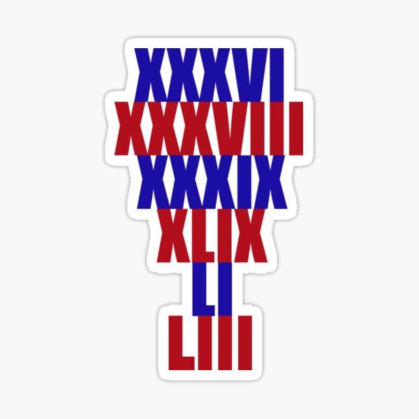 Patriots Titles Sticker