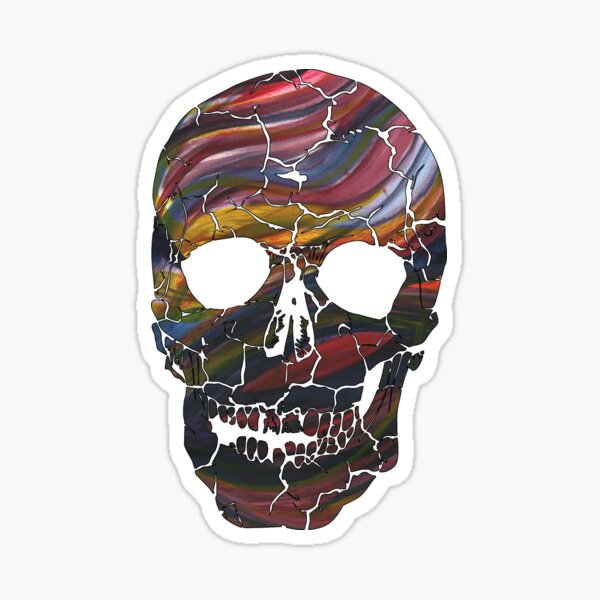 I Have A Colorful Cranium Sticker