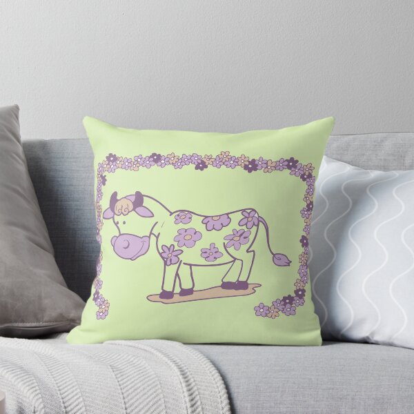Item preview, Creative pink floral cow designed and sold by Olga Chetverikova.