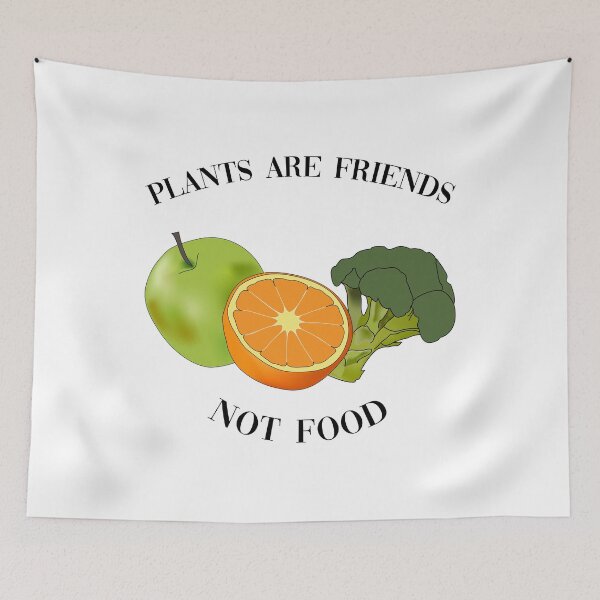 Item preview, Plants are Friends, Not Food designed and sold by Evelyn Montgomery.