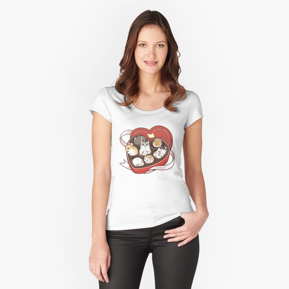 Item preview, Fitted Scoop T-Shirt designed and sold by pawlove.