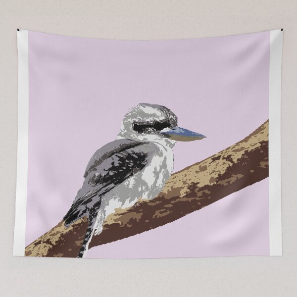Item preview, Laughing Kookaburra (Dacelo novaeguineae) ono pink designed and sold by ChrissyWild.