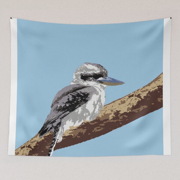 Item preview, Laughing Kookaburra (Dacelo novaeguineae) on sky designed and sold by ChrissyWild.