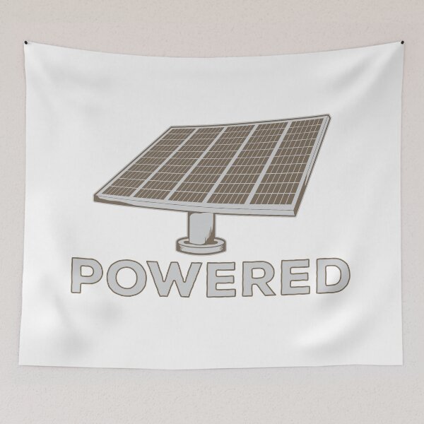 Item preview, Solar Panel Powered designed and sold by teesaurus.