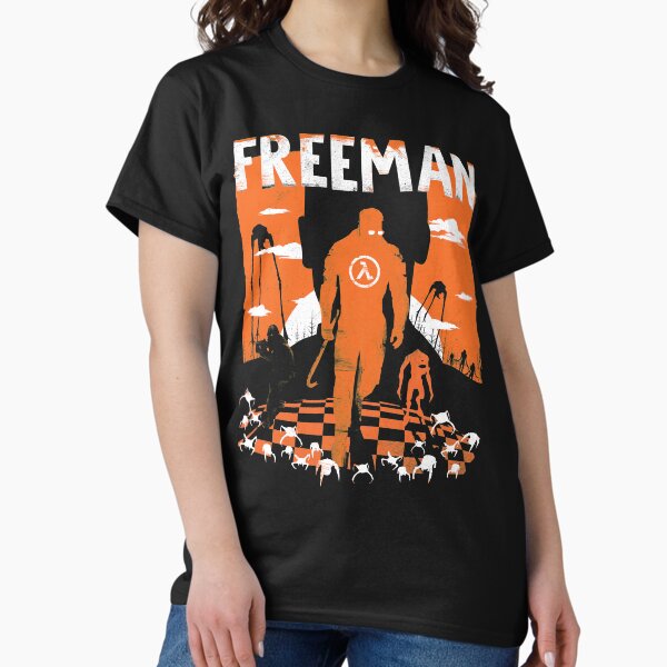 Vista previa del artículo con la obra «Camiseta de Half Life, Half Life, de The Freeman», diseñado y vendido por therocketman.